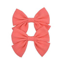 2019 Lovely Baby Girls Print Flower Bohemian Style Bow BB Hair Clips Headwear Children Cute Cotton Hairpins Hair Accessories AExp
