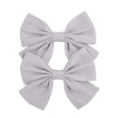 2019 Lovely Baby Girls Print Flower Bohemian Style Bow BB Hair Clips Headwear Children Cute Cotton Hairpins Hair Accessories AExp