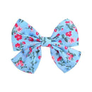 2019 Lovely Baby Girls Print Flower Bohemian Style Bow BB Hair Clips Headwear Children Cute Cotton Hairpins Hair Accessories AExp