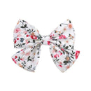 2019 Lovely Baby Girls Print Flower Bohemian Style Bow BB Hair Clips Headwear Children Cute Cotton Hairpins Hair Accessories AExp