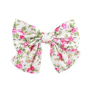 2019 Lovely Baby Girls Print Flower Bohemian Style Bow BB Hair Clips Headwear Children Cute Cotton Hairpins Hair Accessories AExp