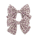 2019 Lovely Baby Girls Print Flower Bohemian Style Bow BB Hair Clips Headwear Children Cute Cotton Hairpins Hair Accessories AExp