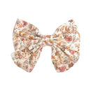 2019 Lovely Baby Girls Print Flower Bohemian Style Bow BB Hair Clips Headwear Children Cute Cotton Hairpins Hair Accessories AExp
