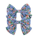 2019 Lovely Baby Girls Print Flower Bohemian Style Bow BB Hair Clips Headwear Children Cute Cotton Hairpins Hair Accessories AExp