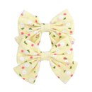 2019 Lovely Baby Girls Print Flower Bohemian Style Bow BB Hair Clips Headwear Children Cute Cotton Hairpins Hair Accessories JadeMoghul Inc.