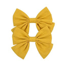2019 Lovely Baby Girls Print Flower Bohemian Style Bow BB Hair Clips Headwear Children Cute Cotton Hairpins Hair Accessories JadeMoghul Inc.