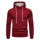 2019 New Autumn Winter Cotton Hoodied Mens Sweatshirts Solid Hoody Fleece Thick Hoodies Men Sportswear Zipper Sweatshirts Men AExp