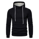 2019 New Autumn Winter Cotton Hoodied Mens Sweatshirts Solid Hoody Fleece Thick Hoodies Men Sportswear Zipper Sweatshirts Men AExp