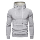 2019 New Autumn Winter Cotton Hoodied Mens Sweatshirts Solid Hoody Fleece Thick Hoodies Men Sportswear Zipper Sweatshirts Men AExp