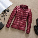 2019 New Brand 90% White Duck Down Jacket Women Autumn Winter Warm Coat Lady Ultralight Duck Down Jacket Female Windproof Parka AExp