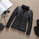 2019 New Brand 90% White Duck Down Jacket Women Autumn Winter Warm Coat Lady Ultralight Duck Down Jacket Female Windproof Parka AExp