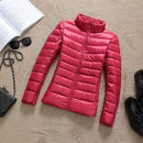 2019 New Brand 90% White Duck Down Jacket Women Autumn Winter Warm Coat Lady Ultralight Duck Down Jacket Female Windproof Parka AExp