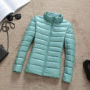2019 New Brand 90% White Duck Down Jacket Women Autumn Winter Warm Coat Lady Ultralight Duck Down Jacket Female Windproof Parka AExp