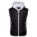 2019 New Giraffe Brand Winter Jacket Men Hoodied Vest Men Zipper Mens Jacket Sleeveless Casual Winter Waistcoat Men AExp