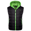 2019 New Giraffe Brand Winter Jacket Men Hoodied Vest Men Zipper Mens Jacket Sleeveless Casual Winter Waistcoat Men AExp