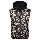 2019 New Giraffe Brand Winter Jacket Men Hoodied Vest Men Zipper Mens Jacket Sleeveless Casual Winter Waistcoat Men AExp