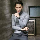 2019 Winter New Men's Turtleneck Sweaters Black Sexy Brand Knitted Pullovers Men Solid Color Casual Male Sweater Autumn Knitwear AExp