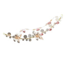 Women Golden Color Natural Style Flower Design Wedding Hair Jewelry