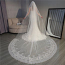 New Arrival 3.8*3m Wedding Accessory Women Romantic Sweep Length Train Veil