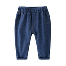 Casual Boys Cotton Solid Color Jeans