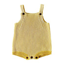 Baby Cotton Sleeveless Button Knitted Romper