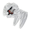 Casual Baby 2 Pcs Star Printed Long Sleeves Tops And Pants