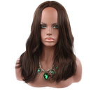 Women Elegant Center Parting Medium-length Vivid Hair Wig