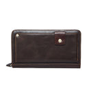 Men Solid Color Simple Design Good Quality Genuine Leather Purse