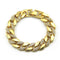 18K Gold Plated Fashion Men Shiny Rhinestone Alloy Chain Bracelet