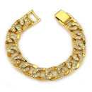 Men Fashion Good Quality Alloy Chain Rhinestone Bracelet