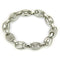 Plated Alloy Fashion Geometric Shape Chain Rhinestone Bracelet