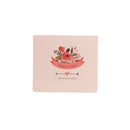 10 Pcs Fresh Flower Printed Festival Wishes Greeting Cards