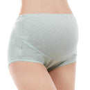 Maternity High Waist Dot Printed Adjustable Belly Support Briefs