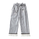 Girls Cotton Stripes Printed Tassel Design Pants