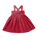Cute Baby Girls Cotton Sleeveless Bowknot Design Dress