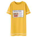 New Arrival Women Short-sleeve Medium Length Cotton Nightdress