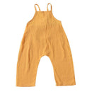 Kids Cotton Solid Color Casual Romper