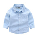 Boys Cotton Solid Color Shirts