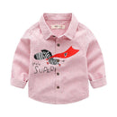 Boys Cotton Zebra Printed Long Sleeves Shirts