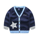 Boys Cotton Star Printed Knitted Outerwear