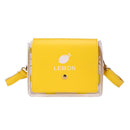 Chic Design Transparent PVC Material Strawberry Crossbody Bag