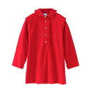 Girl Junior Cotton Peter Pan Collar Long Sleeves Dress