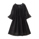 2 Pcs Set Girl Junior Lace Dress And Spaghetti Strap Inner