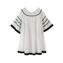 Girl Youth Chiffon Design Off-Shoulder Dress