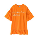 Girl Youth Cotton Letter Printed Casual Dress