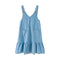 Girl Youth Cotton Pocket Design Denim Dress