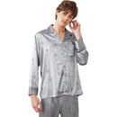 Men Long Sleeves Key Printed Pajama Set