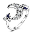 Fashion Flower Shape Design S925 Silver Zircon Wedding Ring