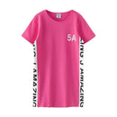 Girl Junior Letter Printed Casual Dress