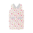 Girl Youth Floral Printed Peter Pan Dress